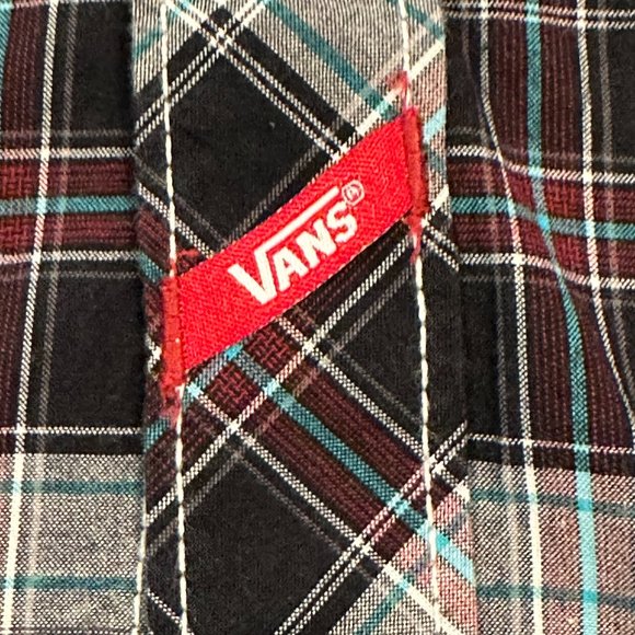 Vans Button Down Short Sleeve Shirt Size SMALL (E-9) - Picture 2 of 5